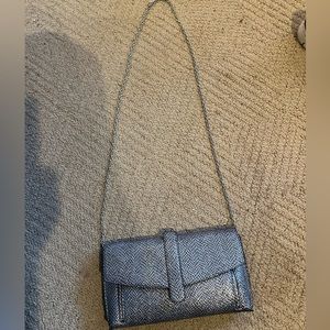 PEWTER EVENING BAG